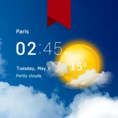 تحميل تطبيق Transparent Weather مهكر 2025 للأندرويد APK مجاناً